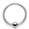 Anneaux piercing acier 1.6mm bille 5mm pour téton piercing nombril et piercing génital