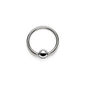 Anneaux piercing acier chirurgical  1.6mm bille 4mm