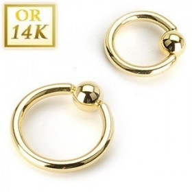 piercing Anneau pour le nez diametre 1mm or 14 carats