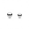 Bille piercing or blanc massif 14 carats pour piercing langue nombril téton et intime