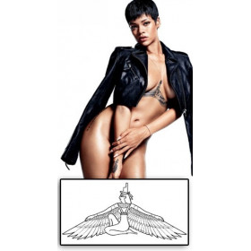 Rihanna tatouage temporaire déesse Isis