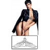 Rihanna tatouage temporaire déesse Isis