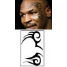 Tatouage temporaire Mike Tyson Tattoo visage tribal