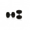 faux plug oreille acier chirurgical noir