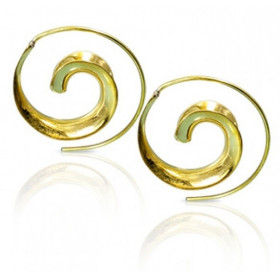 Boucles d’oreilles spirales antique escargot