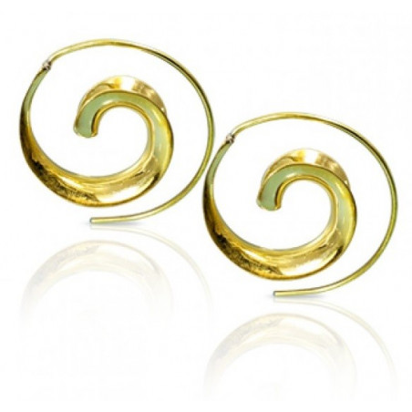 Boucles d’oreilles spirales antique escargot