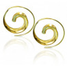 Boucles d’oreilles spirales antique escargot