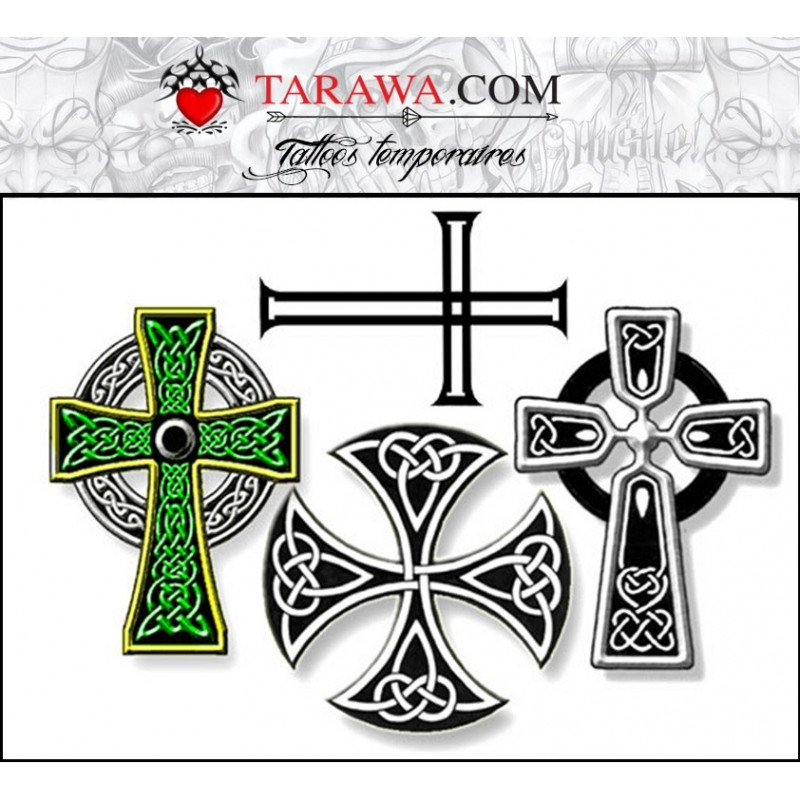Tatouages éphémère Croix Celtique