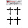 Tatouage temporaire motif croix Eva Longoria