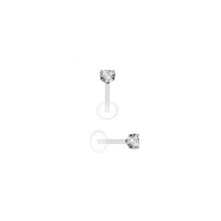 piercing-labret-bioflex-teflon-motif-coeur-blanc-cristal-griffe-argent