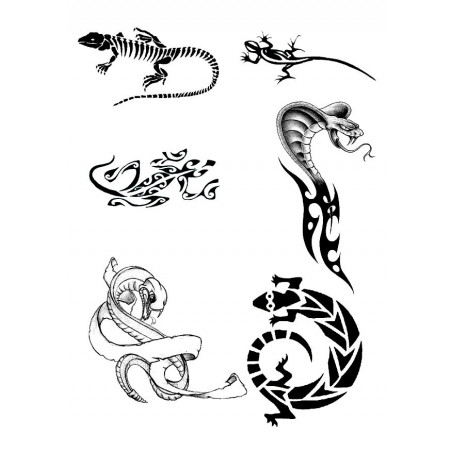 Tatouage autocollant Reptile