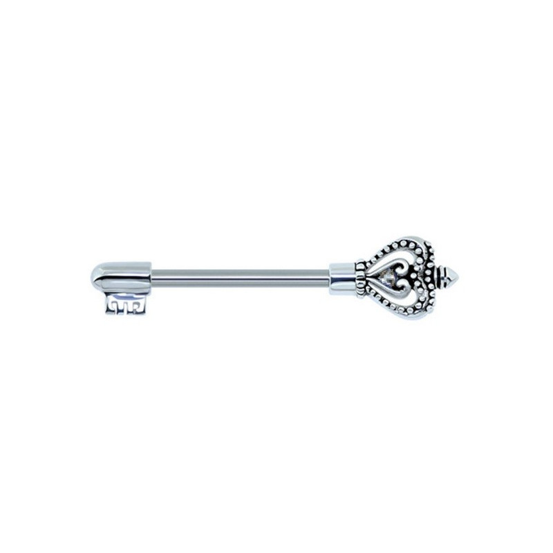 Piercing téton clef acier chirurgical