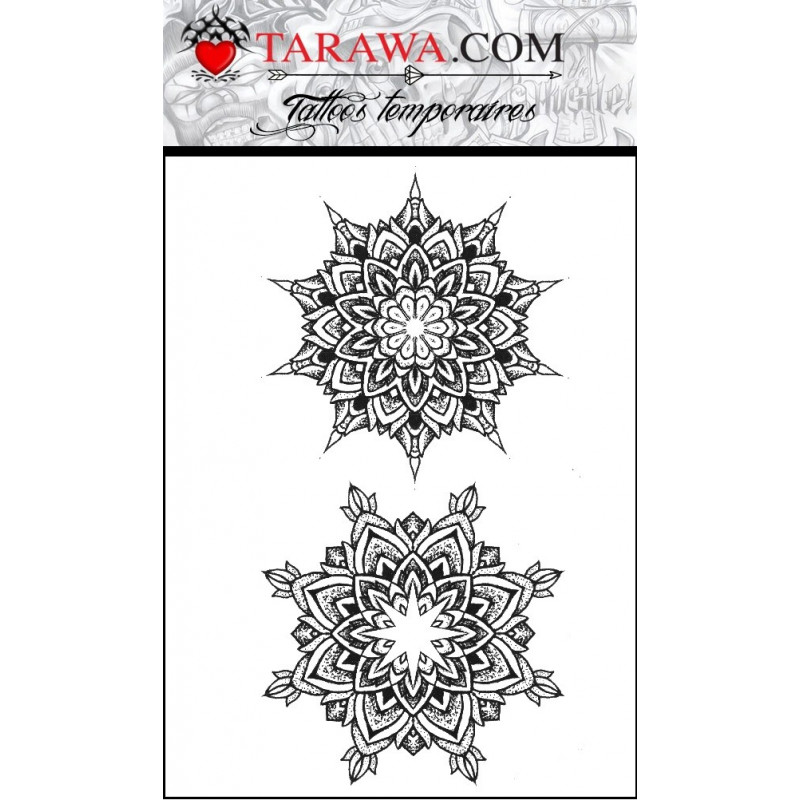 Tatouage temporaire mandala grand format