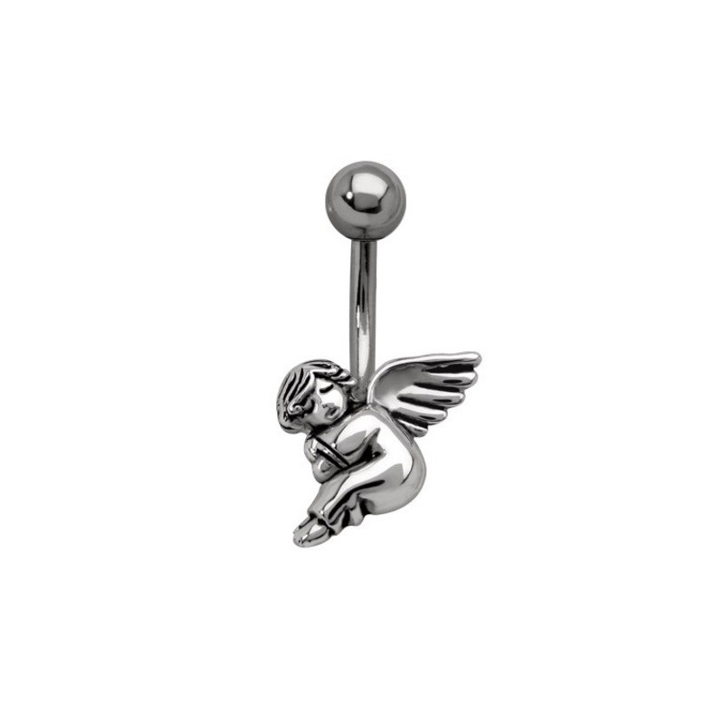 Piercing nombril ange endormi