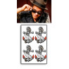 Bruno Mars tattoos temporaires Ancres