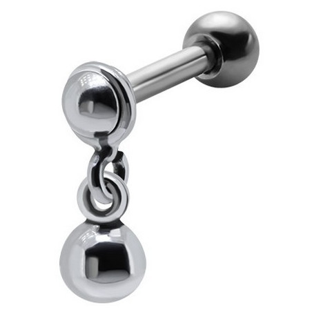 Piercing oreille pendentif bille acier chirurgical articulé de qualité pour piercing tragus hélix et cartillage