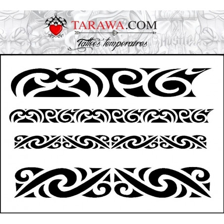 Tatouage temporaire bracelet maori