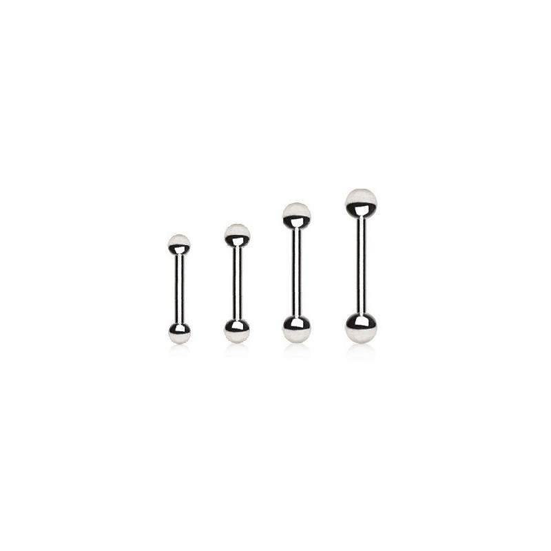 Piercing barbell titane