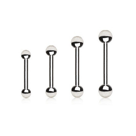 Piercing barbell titane