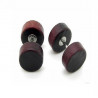 Faux plug oreille bois marron