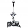 Piercing nombril pendentif SOA