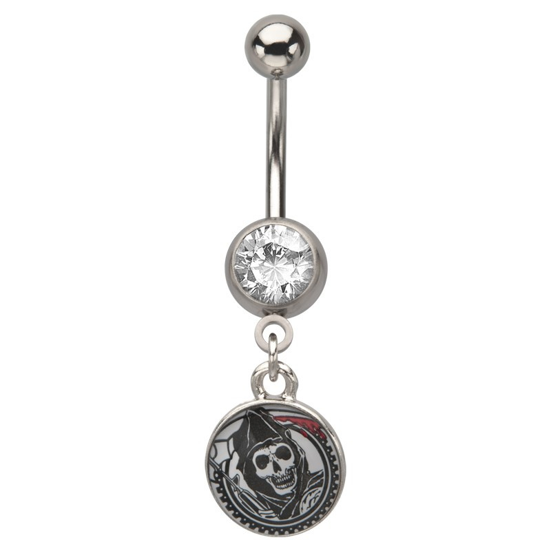 Piercing nombril pendant Grim Reaper sons of anarchy