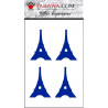 Tatouage temporaire tour Eiffel bleu