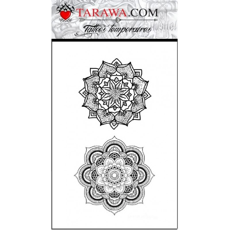 tatouage temporaire mandalas