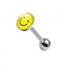 Piercing langue logo smiley