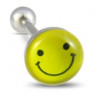 Piercing pour la langue avec logo smiley