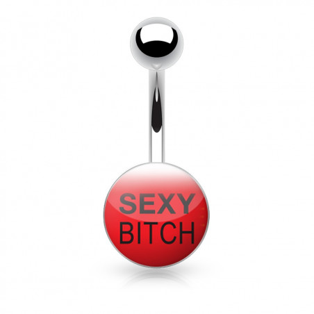 Piercing nombril logo Sexy bitch