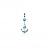 piercing au nombril avecancre de bateau