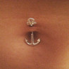 piercing ancre de bateau pour le nombril