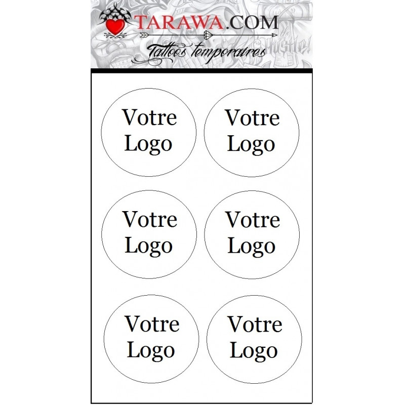 Tatouage éphmère votre logo marque et entreorise