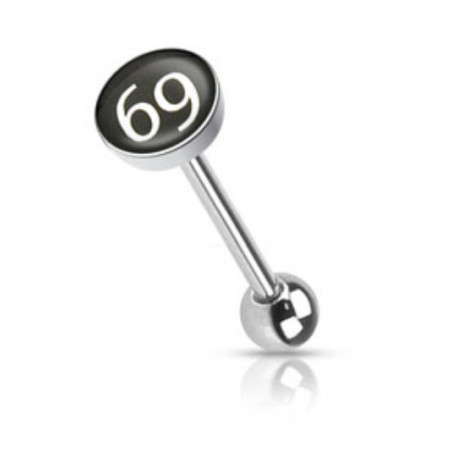 Piercing langue logo 69