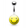 Piercing nombril logo Smiley