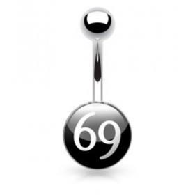Piercing nombril logo 69