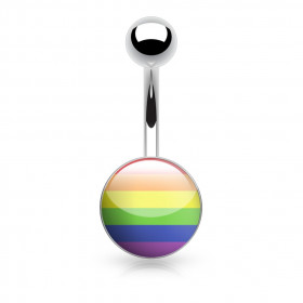 Piercing nombril logo Gaypride