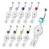 piercing nombril dreamcatcher argent