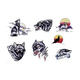 Tattoos Loups temporaires