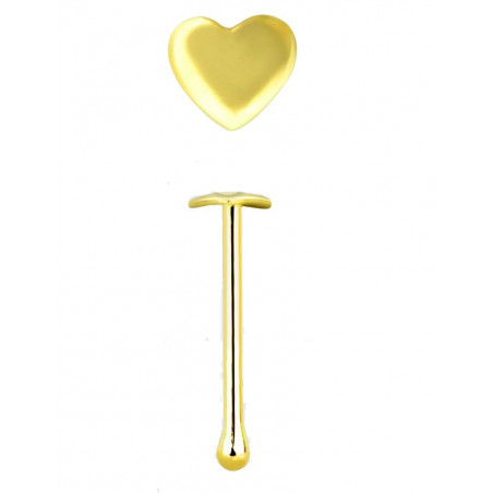 Piercing nez coeur en or