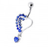 Piercing coeur pour le nombril