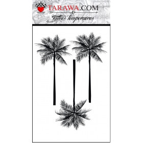 Tatouage éphémère dessin palmiers
