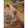 Tatouage dreamcatcher sur la cuisse