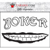Tatouage temporaire écriture Joker Suicide Squad