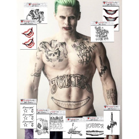 Pack tatouage joker Suicide Squad