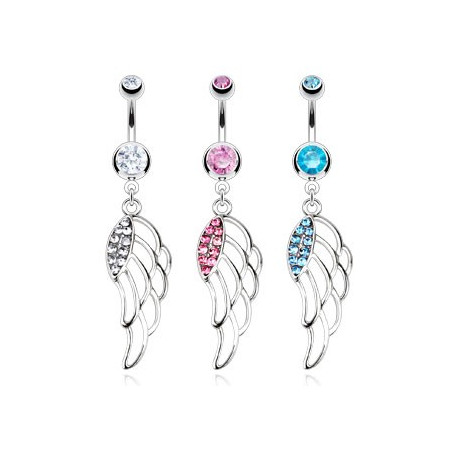 piercing nombril aile d'ange