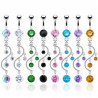 Piercing Nombril Pendentif Arabesque perle