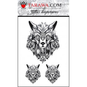 Tatouage loup indien