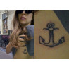 tatouage temporaire ancre Lady gaga